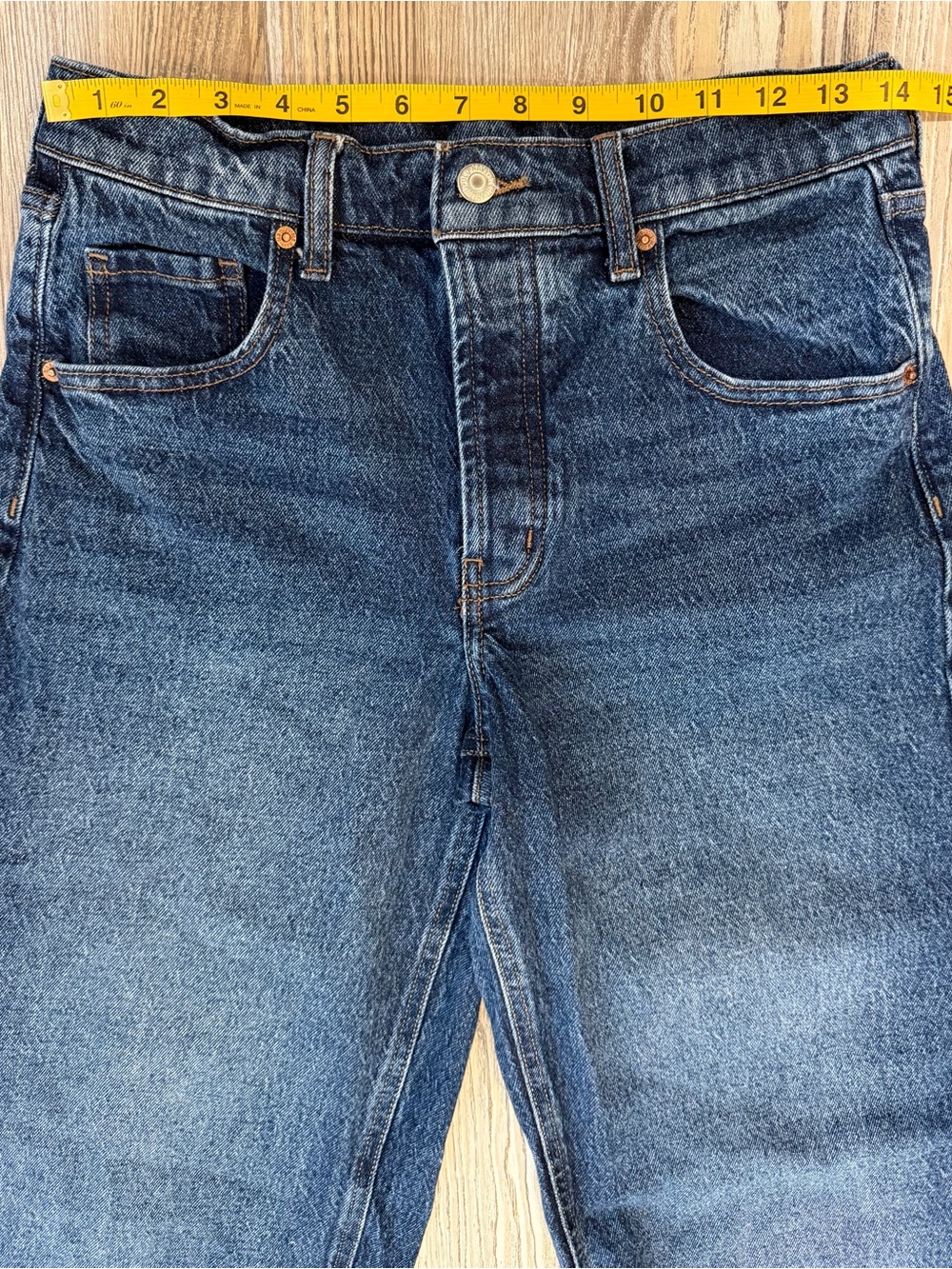 Old Navy Slouchy High Rise Wide-Leg Marin Jeans Dark Wash Size 0 - Picture 6 of 11